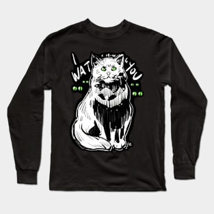 Gato vigilante Long Sleeve T-Shirt